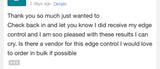 Edge Control Vendor